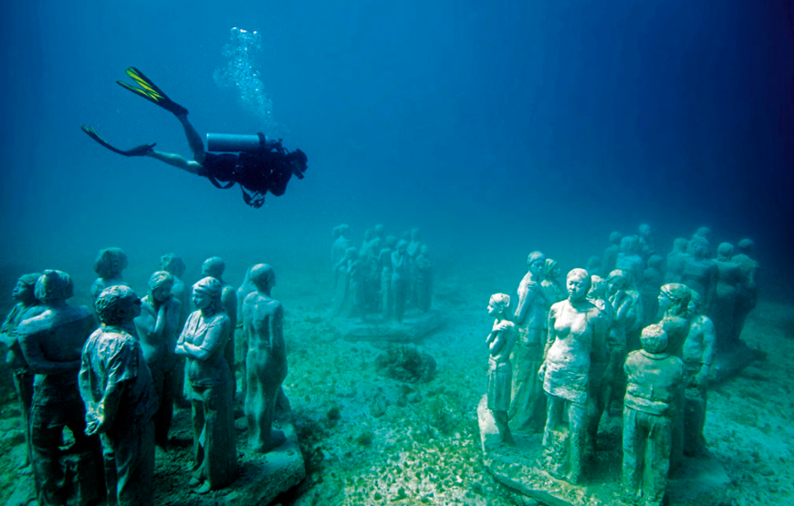 Scuba Diving under Water Museum